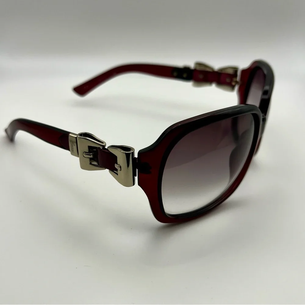 Authentic Gucci Queen Bow Bold Red Oversized Sunglasses GG 3006/S - Picture 1 of 12